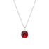 Sudraba kulons "Apžilbinošs Mirdzums (Siam)" ar Swarovski™ kristāliem